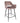 Fal Low Barstoel Bruin Fluweel met Zwart Metalen Onderstel – Set van 2