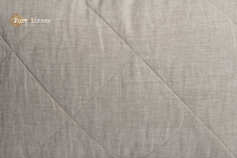 Linnen Bed Sprei Diamant van Pure Linnen