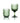 The Moss Ripple Water Glass - Green