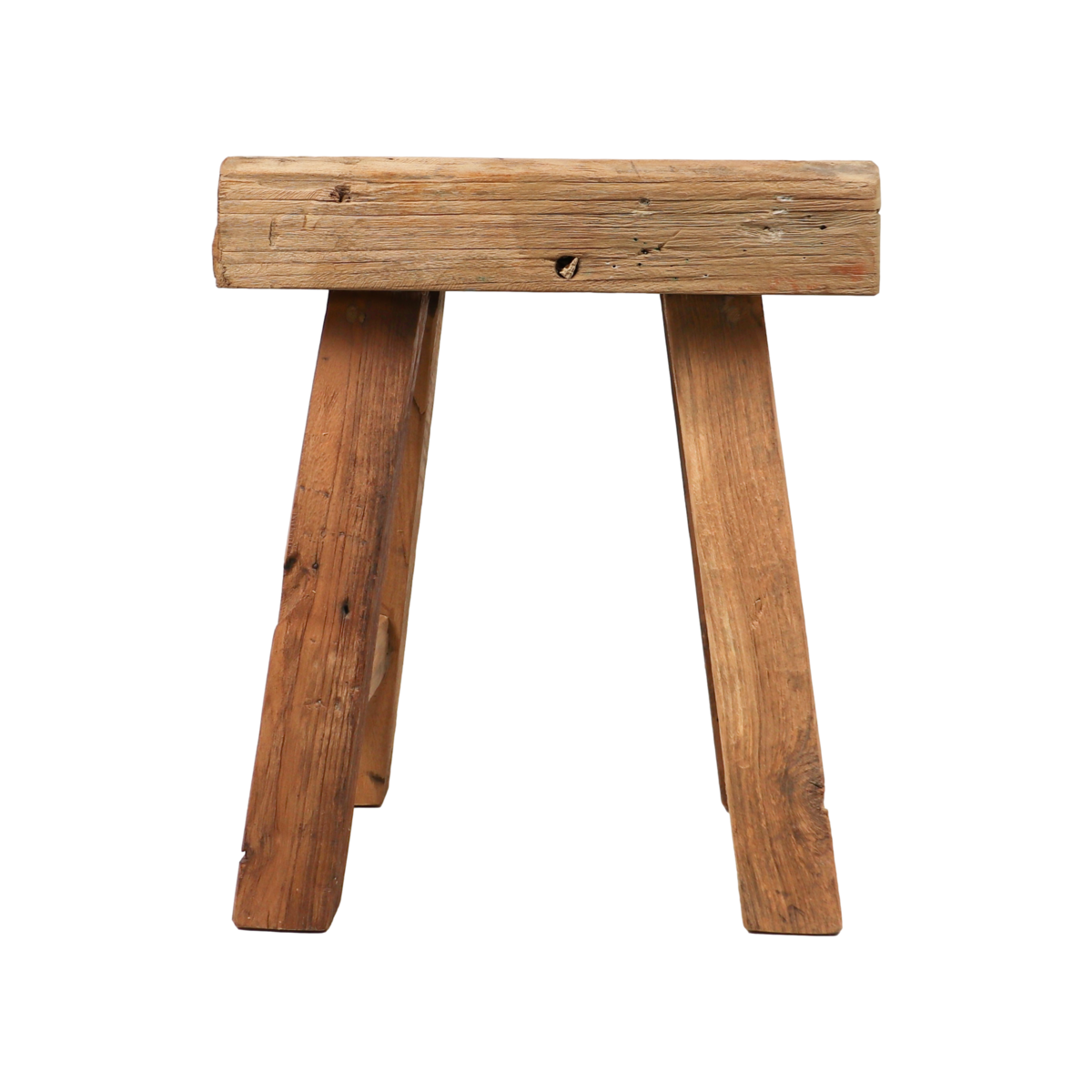 Kruk Napels 40 cm massief teak - Celebra La Vida