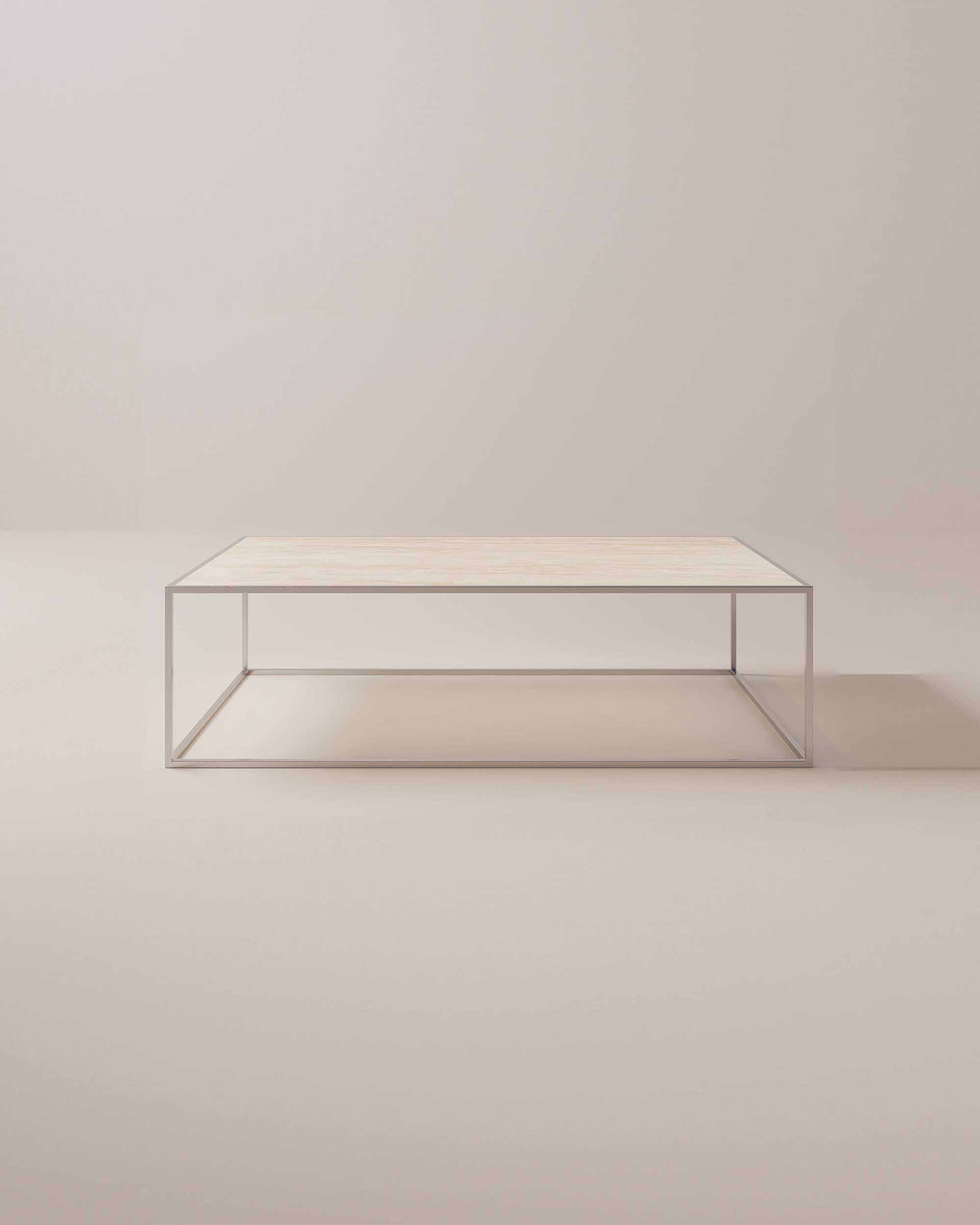 Arga Groot | Zilver Hoogglans salontafel van Lush Living